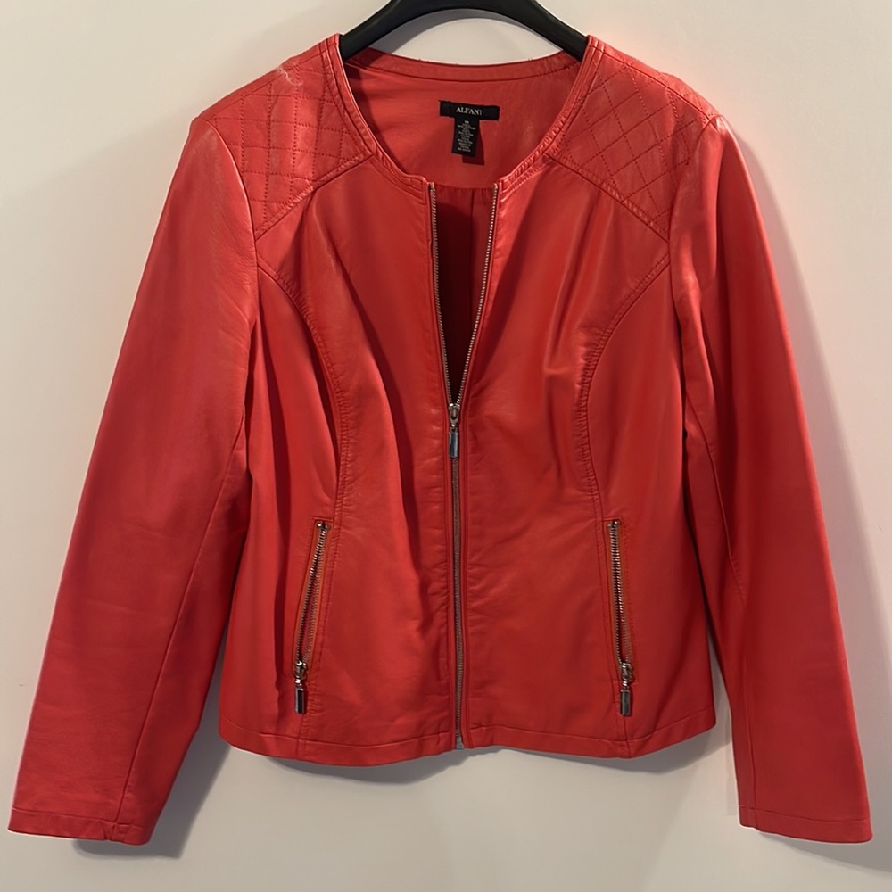 ALFANI Leather Jacket